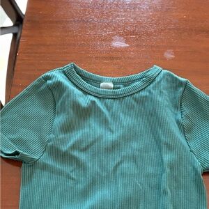 Hunter Green Ribbed T-Shirt